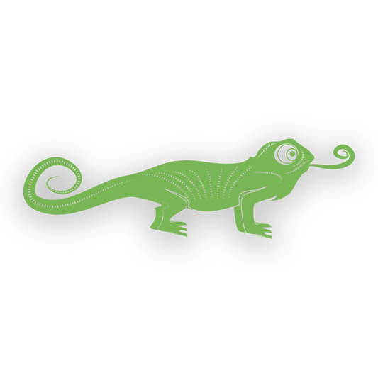 Stilisierte Grafik eines Reptils
