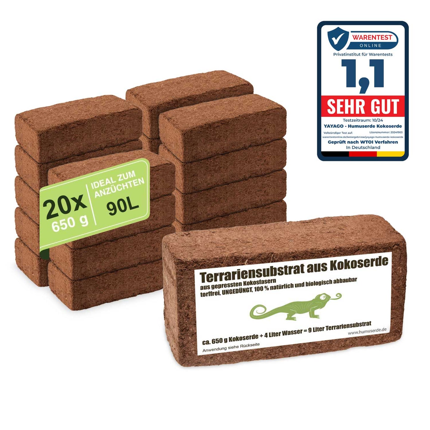 20X Terrariensubstrat / Einstreu / Bodengrund