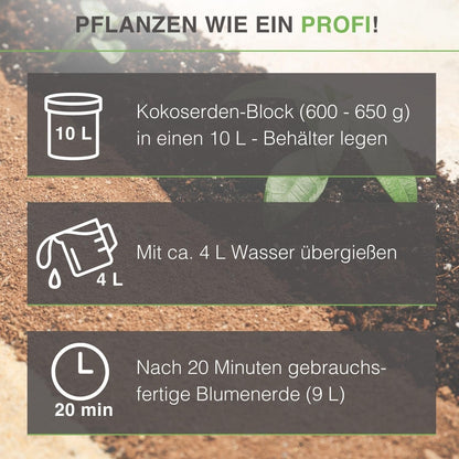 1X Kokoserde / Kokosziegel / Kokossubstrat / Kokoshumus